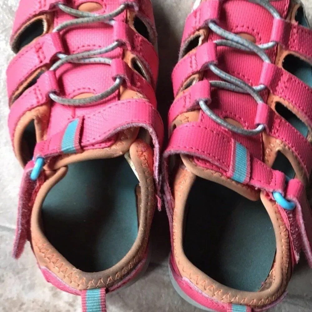 Paul Pirate Pink Hook and Loop Sandals size 8